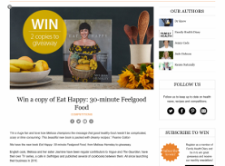 Win a copy of Eat Happy: 30-minute Feelgood Food