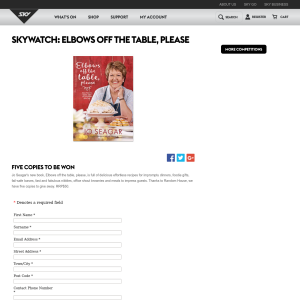 Win a copy of Elbows Off the Table, Please