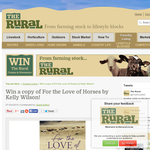 Win a copy of For the Love of Horses by Kelly Wilson!