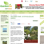 Win a copy of Garden Tours - 50 Top New Zealand Gardens