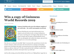 Win a copy of Guinness World Records 2019