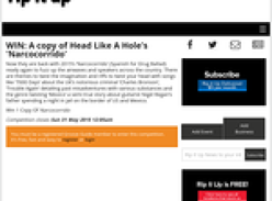Win A copy of Head Like A Hole's 'Narcocorrido'