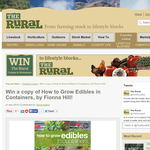 Win a copy of How to Grow Edibles in Containers, by Fionna Hill!