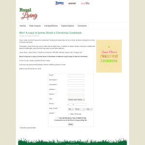 Win! A copy of Jamie Oliver?s Christmas Cookbook