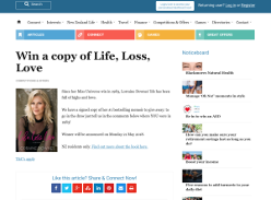 Win a copy of Life, Loss, Love