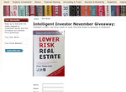 Win a copy of Lower Risk Real Estate