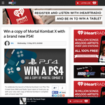 Win a copy of Mortal Kombat X with a brand new PS4!