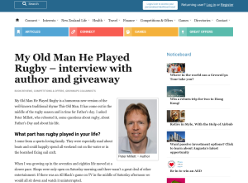 Win a copy of My Old Man He Played Rugby is by Peter Millett