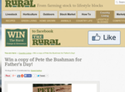 Win a copy of Pete the Bushman 