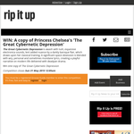 Win A copy of Princess Chelsea's 'The Great Cybernetic Depression'