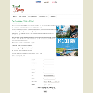 Win a copy of Project Kiwi