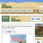 Win a copy of Rosie's Radical Rescue Ride, by Kyle Mewburn!