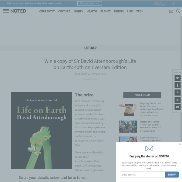 Win a copy of Sir David Attenborough’s Life on Earth: 40th Anniversary Edition