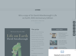 Win a copy of Sir David Attenborough’s Life on Earth: 40th Anniversary Edition