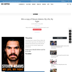Win a copy of Steven Adams: My Life, My Fight
