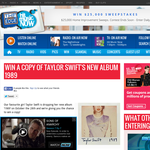 Win a copy of Taylor Swift's New Album 1989