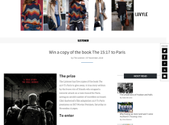 Win a copy of the book The 15:17 to Paris