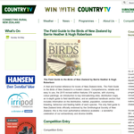 Win a copy of The Field Guide to the Birds of New Zealand by Barrie Heather & Hugh Robertson