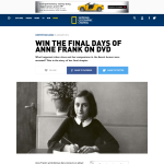 Win a copy of The Final Days of Anne Frank DVD