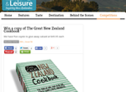 Win a copy of The Great New Zealand Cookbook