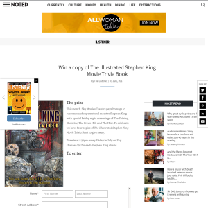 Win a copy of The Illustrated Stephen King Movie Trivia Book