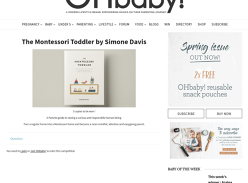 Win a copy of The Montessori Toddler by Simone Davis
