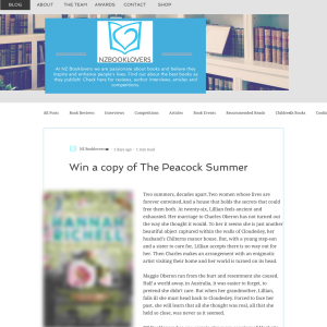 Win a copy of The Peacock Summer