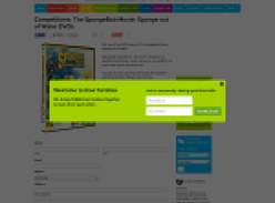 Win a copy of The SpongeBob Movie: Sponge out of Water DVD