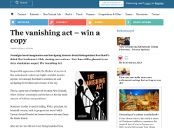 Win a copy of The vanishing act