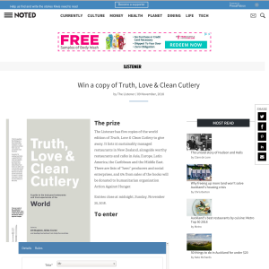 Win a copy of Truth, Love & Clean Cutlery