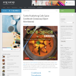 Win a copy of Tuttle Publishing Cafe Spice Cookbook - Ang Sarap