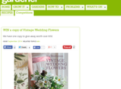 Win a copy of Vintage Wedding Flowers