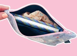 Win a Cosmetic bag, oversized Scrunchie and Notebook