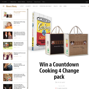 Win a Countdown Cooking 4 Change pack