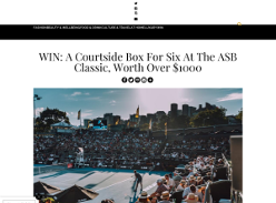 Win A Courtside Box For Six At The ASB Classic
