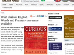 Win a Curious English Words and Phrases Book