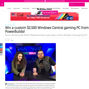 Win a custom $2,500 Windows Central gaming PC