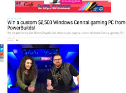 Win a custom $2,500 Windows Central gaming PC
