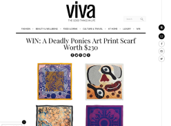 Win A Deadly Ponies Art Print Scarf