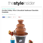 Win A Decadent Sunbeam Chocolate Fountain