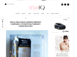Win a delicious Aromatherapy Company Ltd Edition Therapy Christmas set