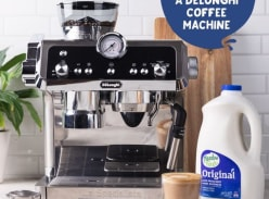 Win a Delonghi Coffee Machine and a months’ supply of Meadow Fresh Milk!
