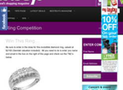 Win a diamond ring valued at $2100