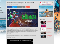 Win a double movie pass to The Grinch