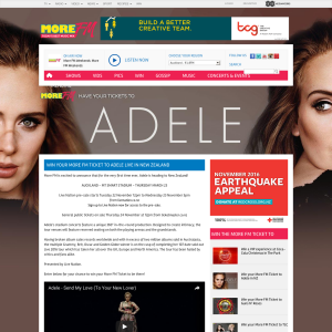 Win a double pass to Adele live in NZ