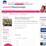 Win a double Pass to any 2015 Women's Lifestyle Expo