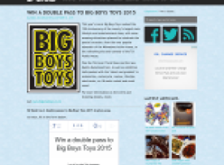 Win a double pass to Big Boys Toys 2015