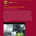 Win a Double Pass to Chappie - Cinemaddicts
