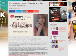 Win a double pass to Florence and the Machine live in NZ