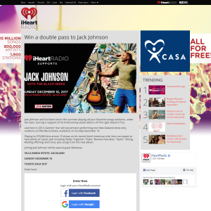 Win a double pass to Jack Johnson